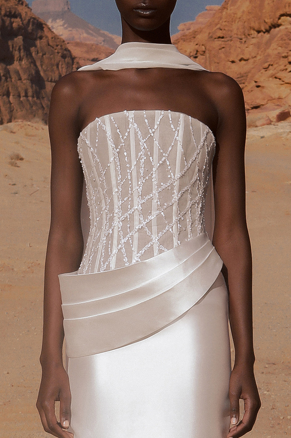 Azzura Gown - White