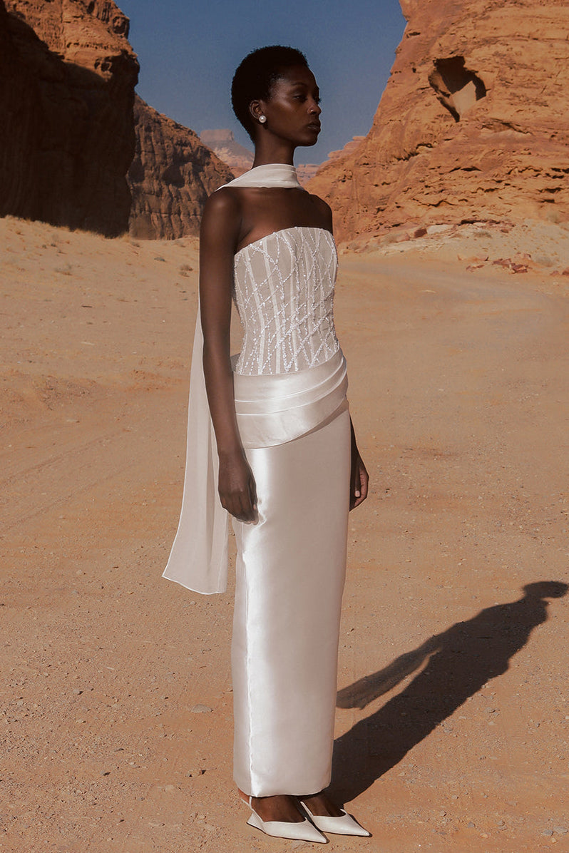 Azzura Gown - White