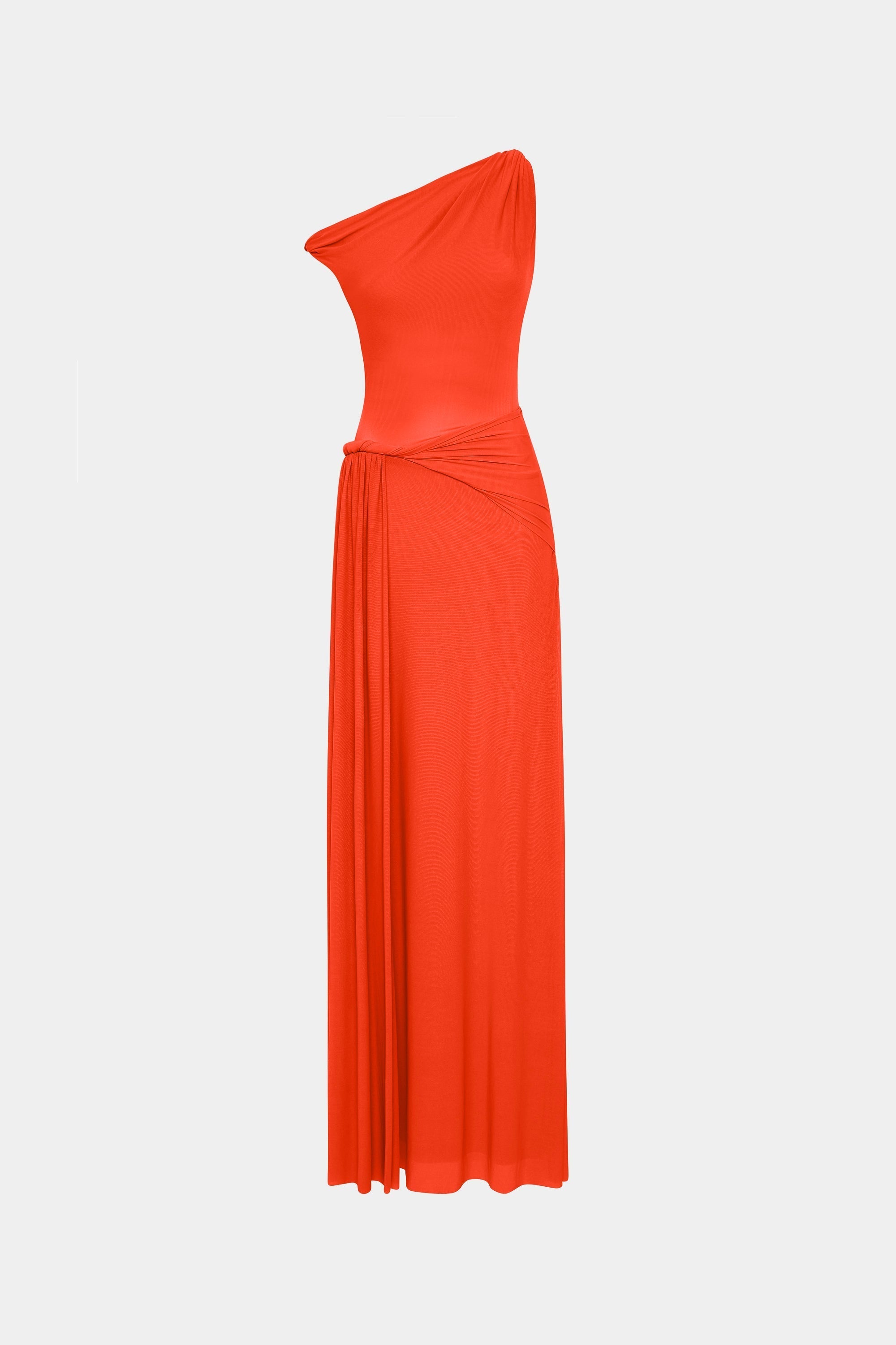 Sisal Mesh Maxi Dress -Chilli