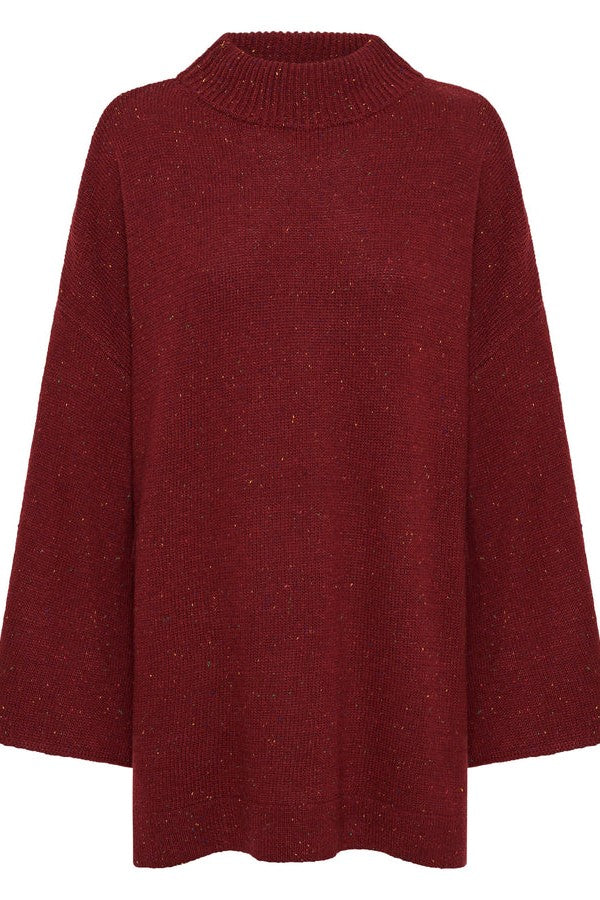 Bea Jumper - Burgundy Speckle