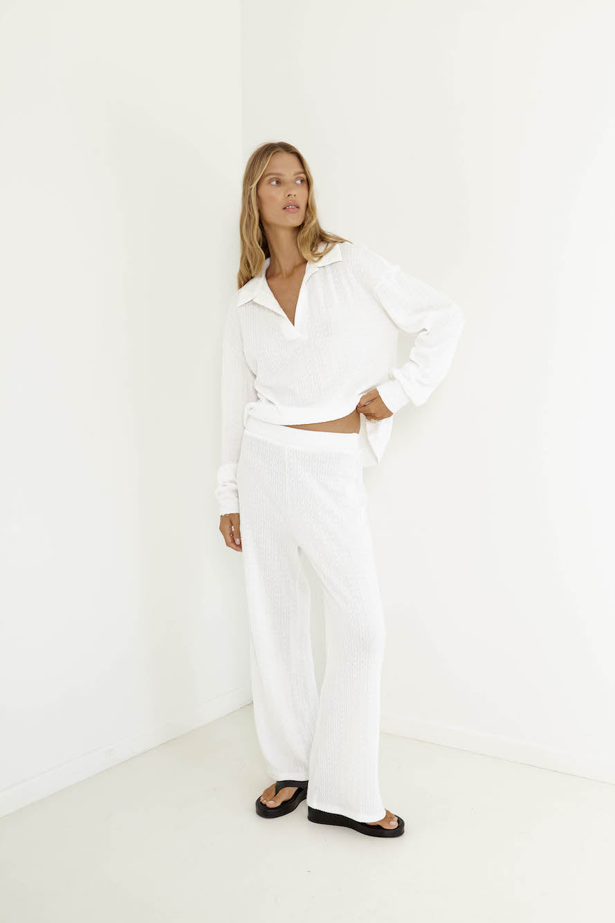Avery Pant - White