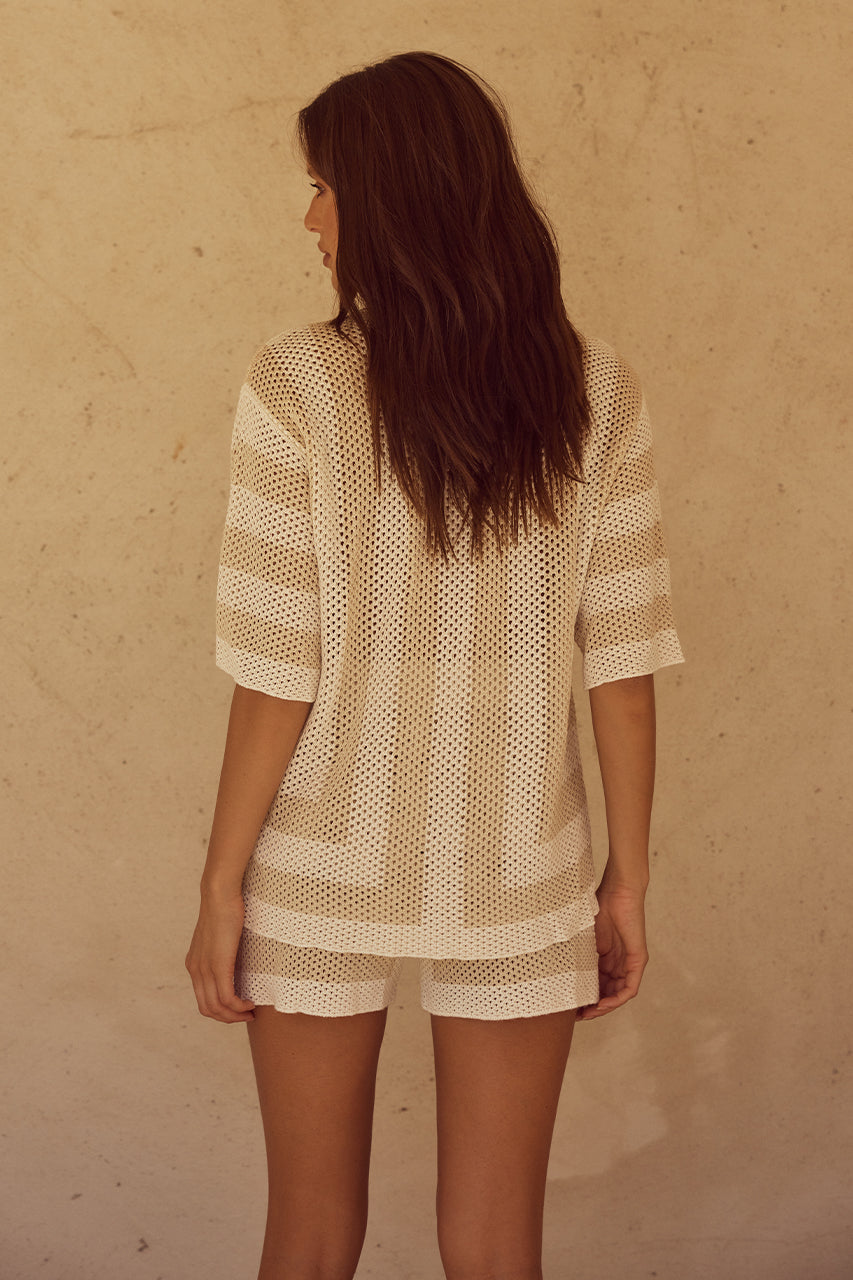 Ziggy Top - White/Sand