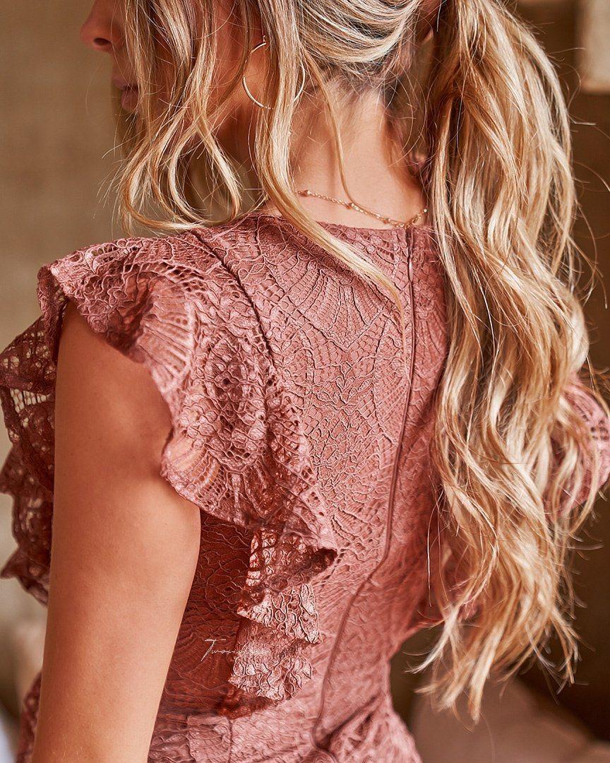 Gracie Dress - Mauve