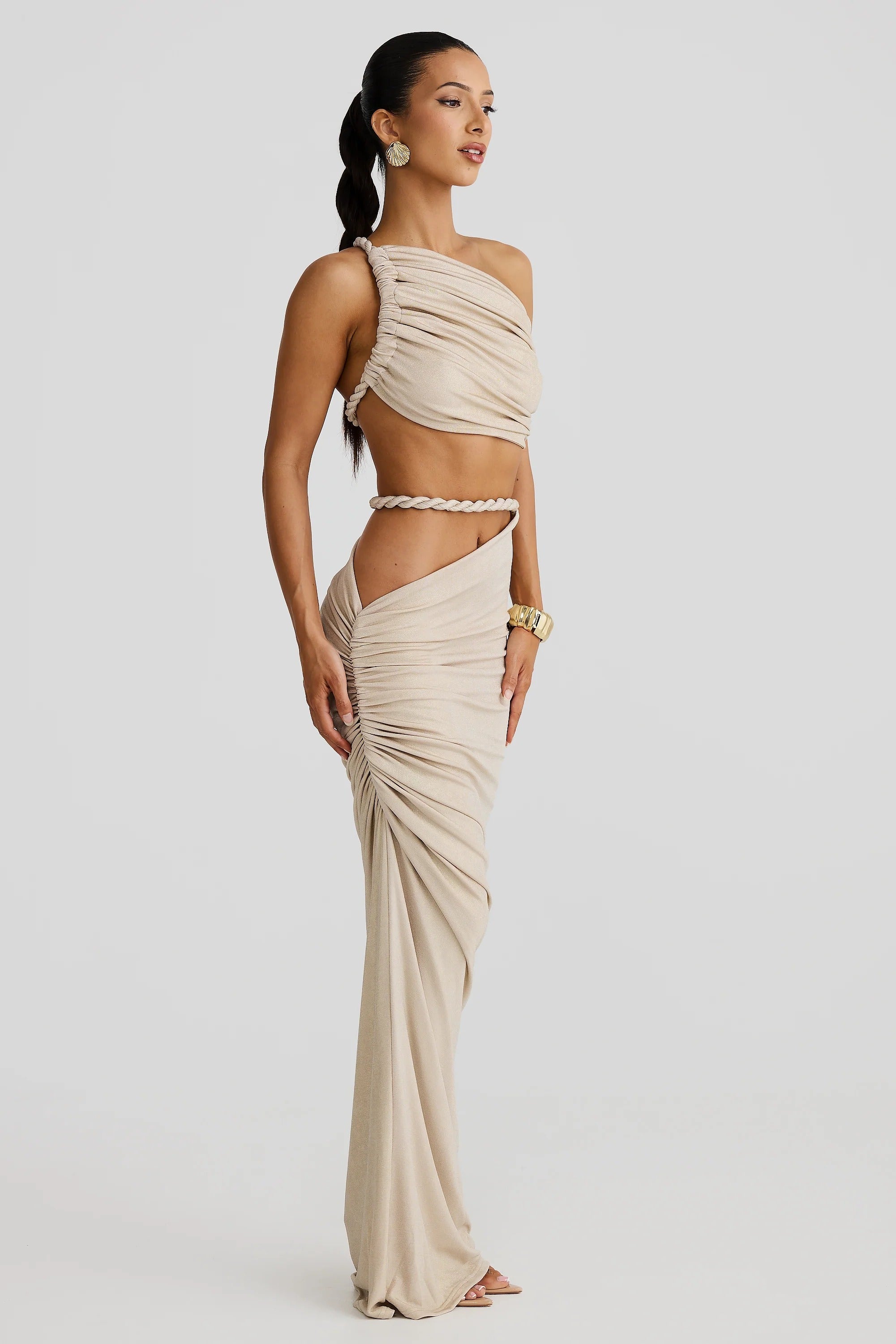 Zenaya Skirt - Gold Marble