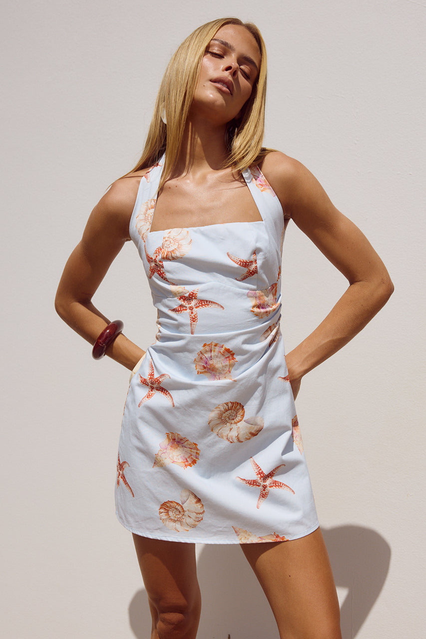 Mindy Mini Dress - Blue