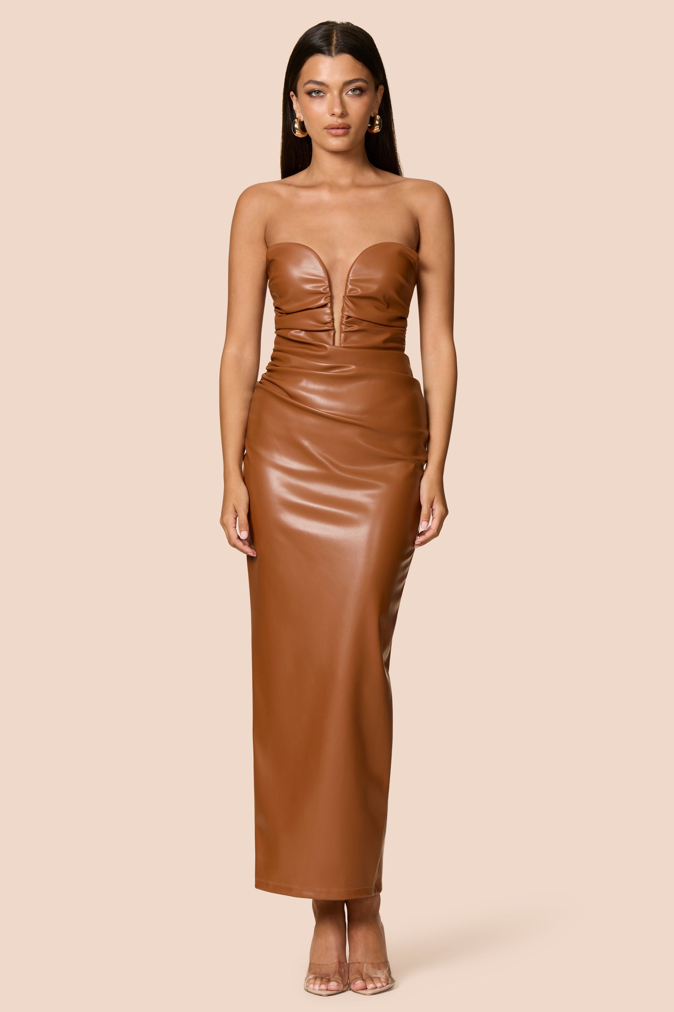 Nookie Evoke Maxi Dress - Brown