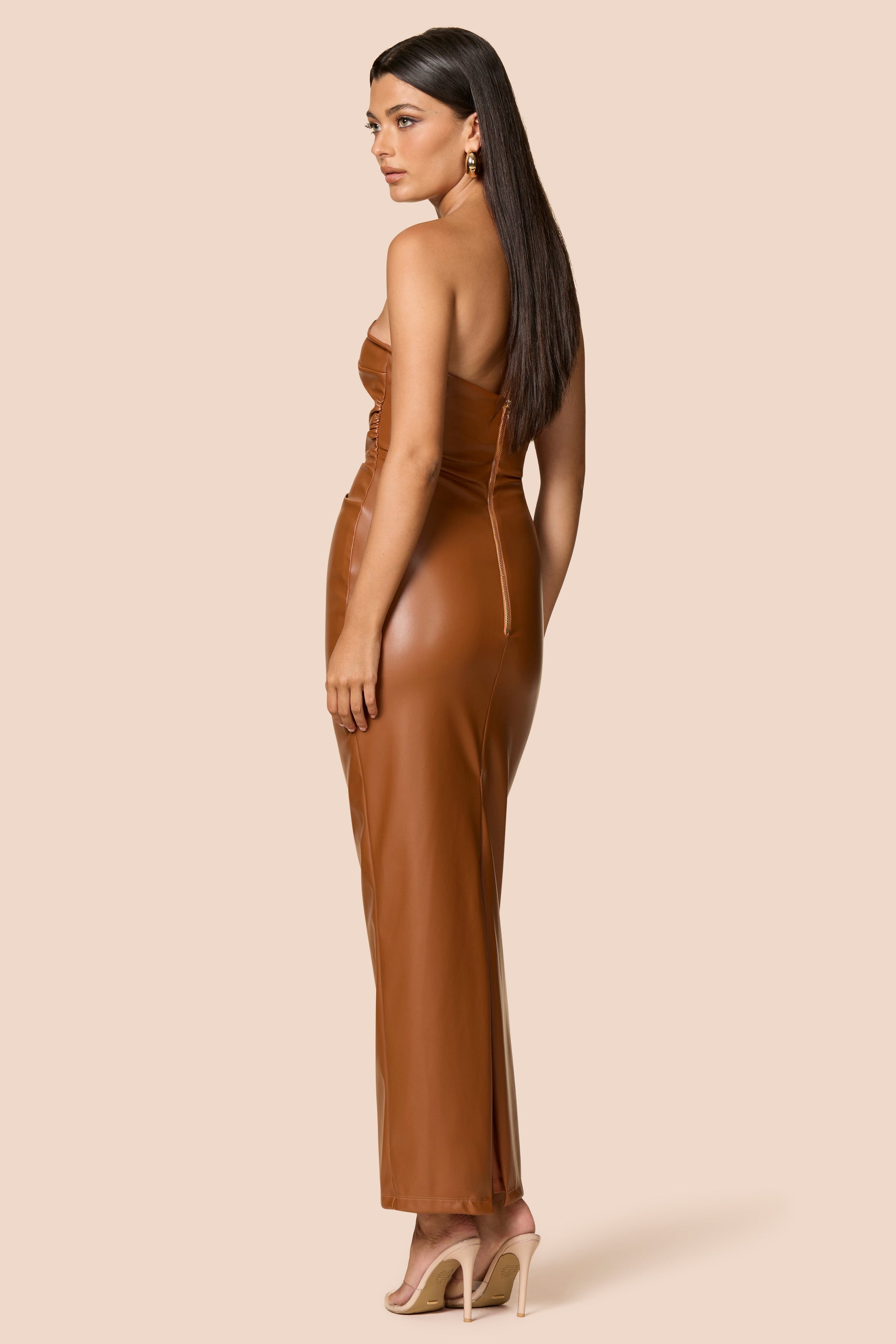 Nookie Evoke Maxi Dress - Brown