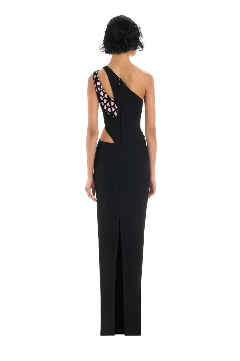 Shay Gown - Black/Pink