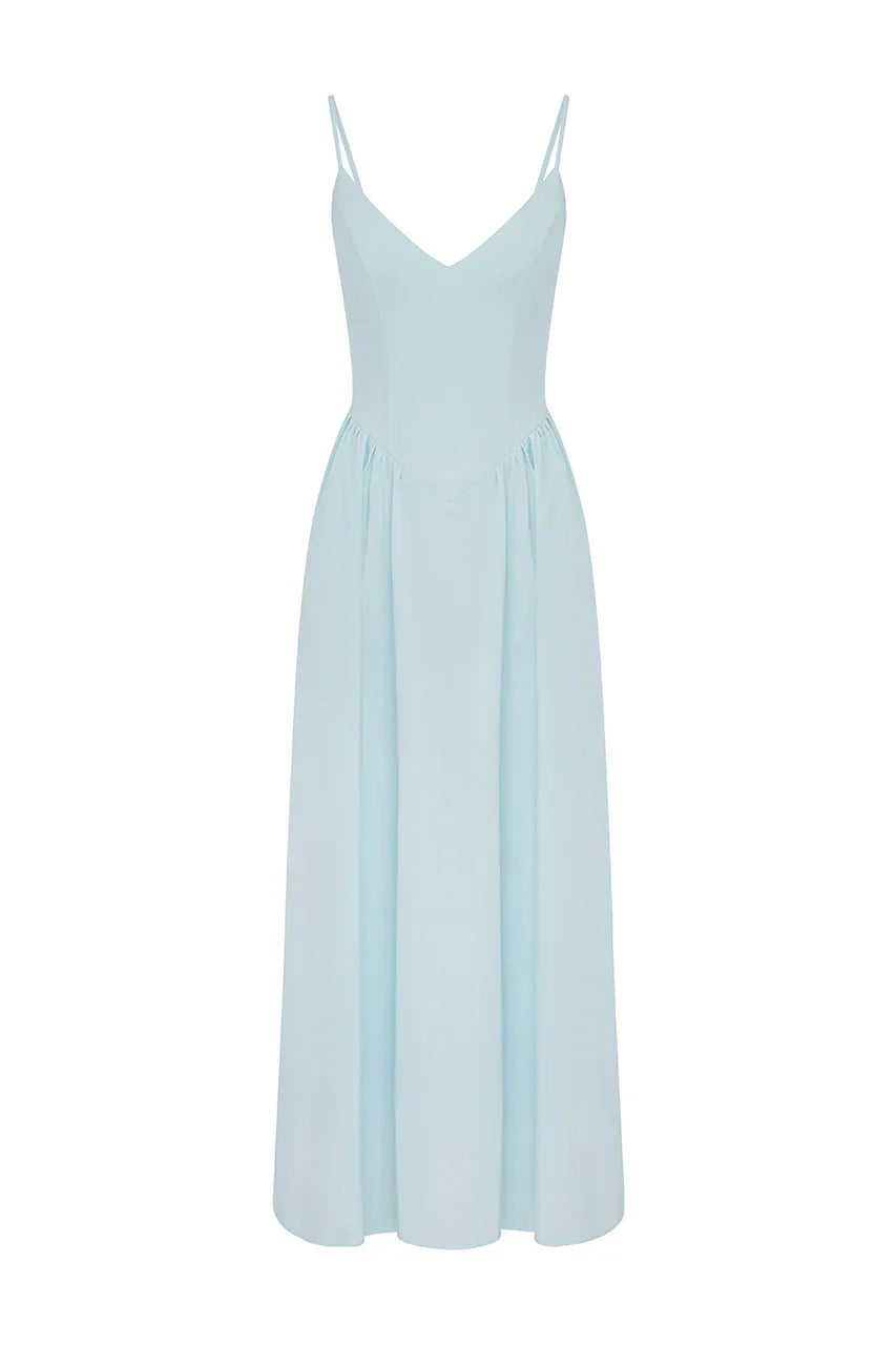 Zephy Maxi Dress - Sky Blue