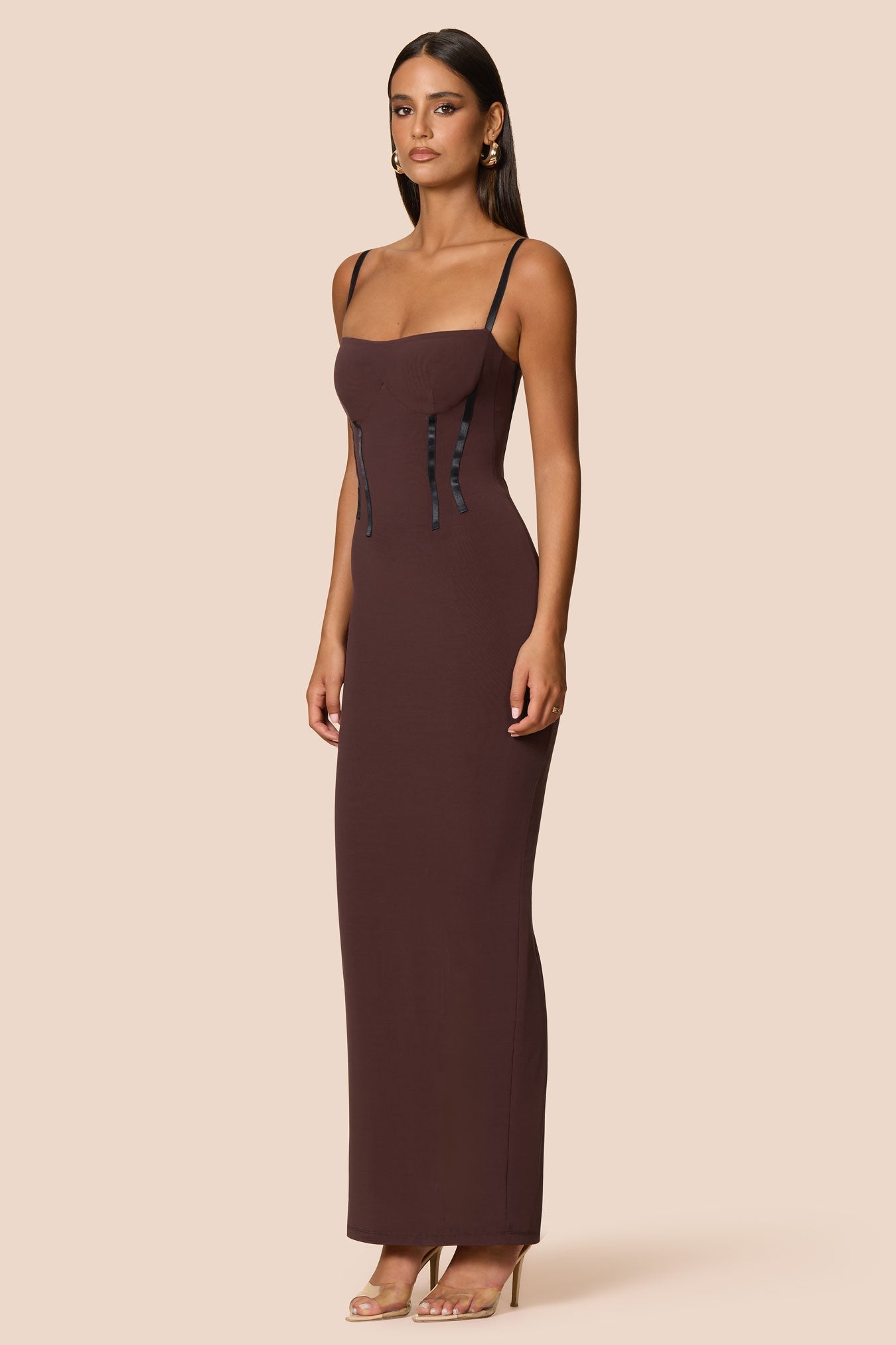 Nookie Allegra Maxi Dress - Cocoa