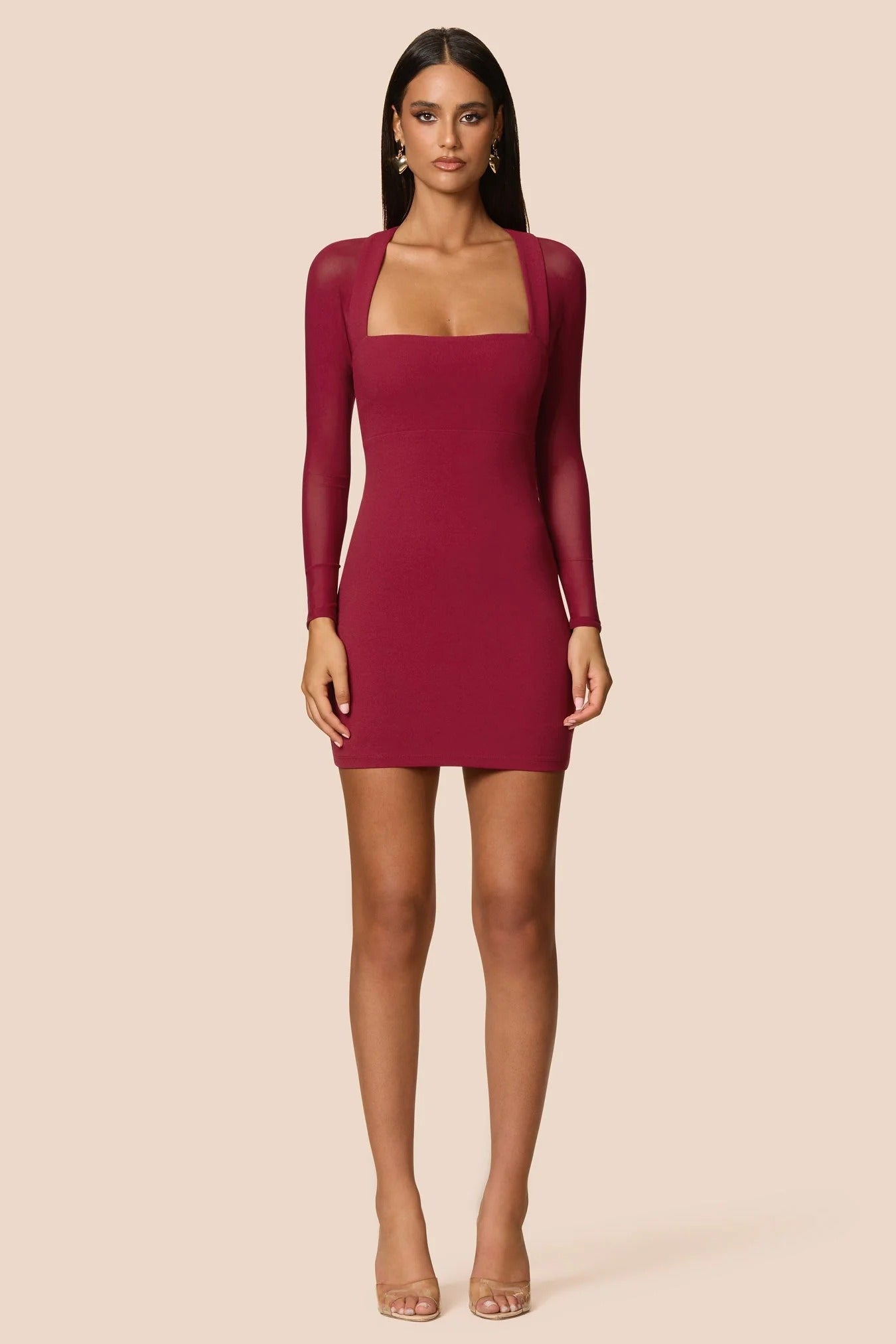 Nookie Amore Mini Dress - Ruby