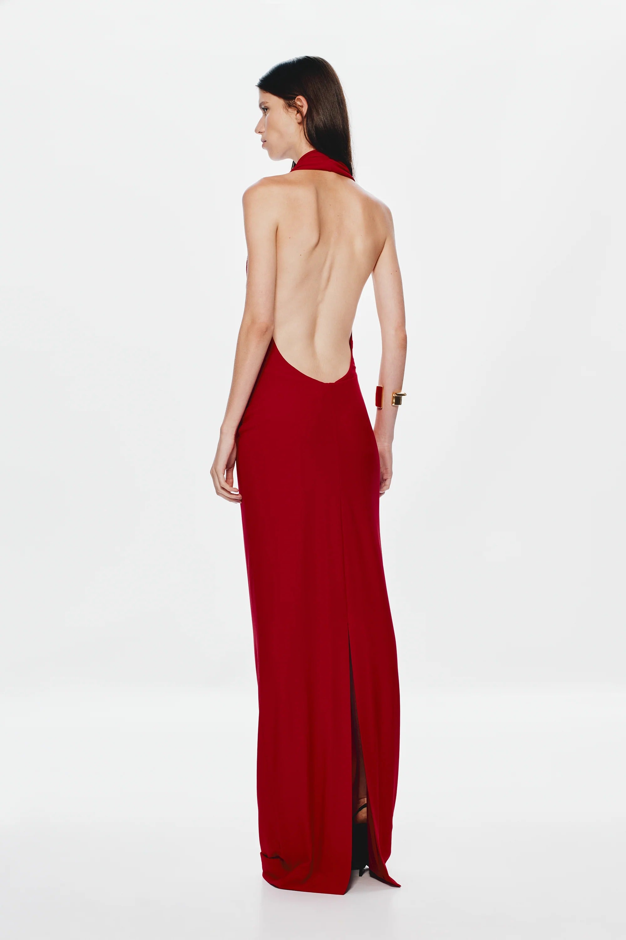 Misha Vanessa Jersey Maxi Dress - Cherry