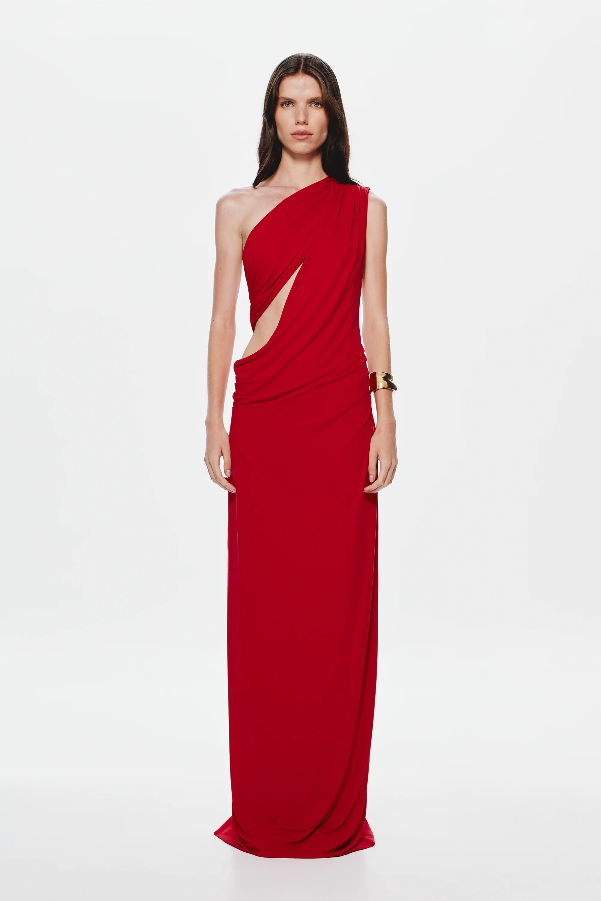 Misha Solstice Cupro Maxi Dress - Cherry