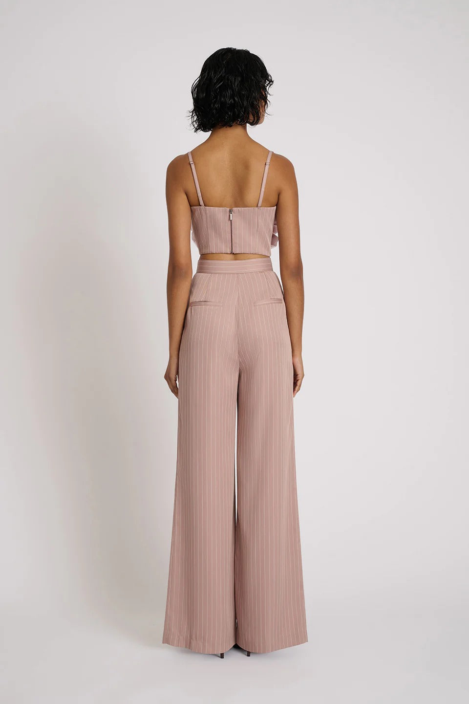 Reyna Pants - Blush Pinstripe