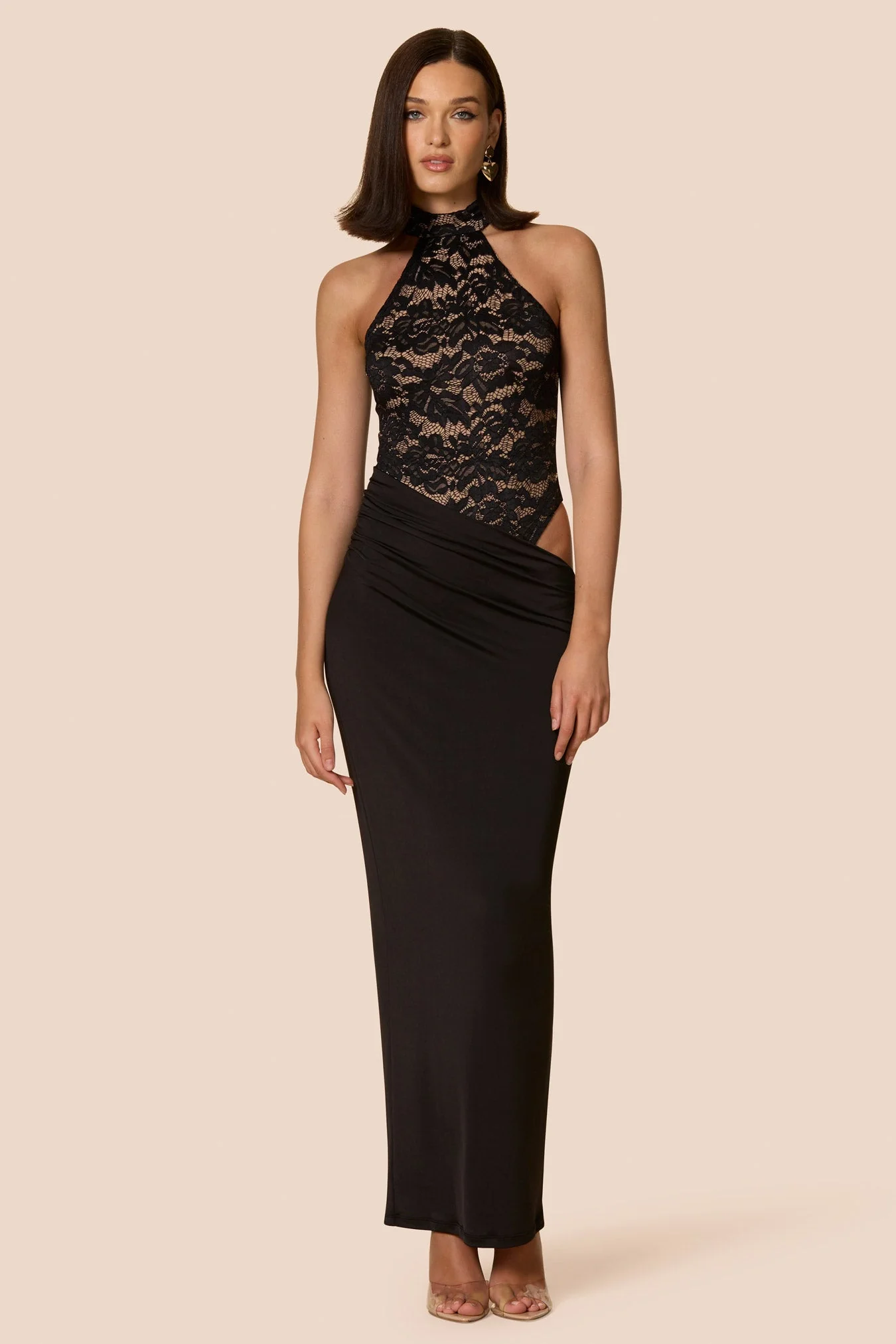 Nookie Lennox Bodysuit Maxi Dress - Black