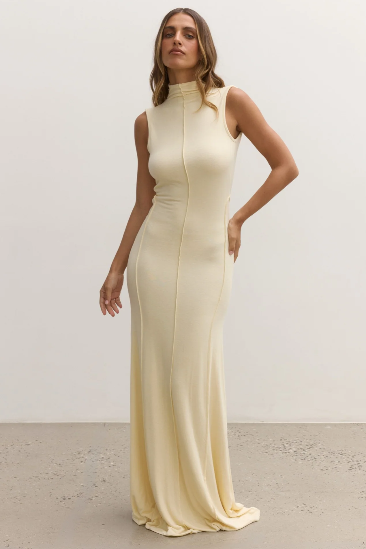 Mae Maxi Dress - Lemon