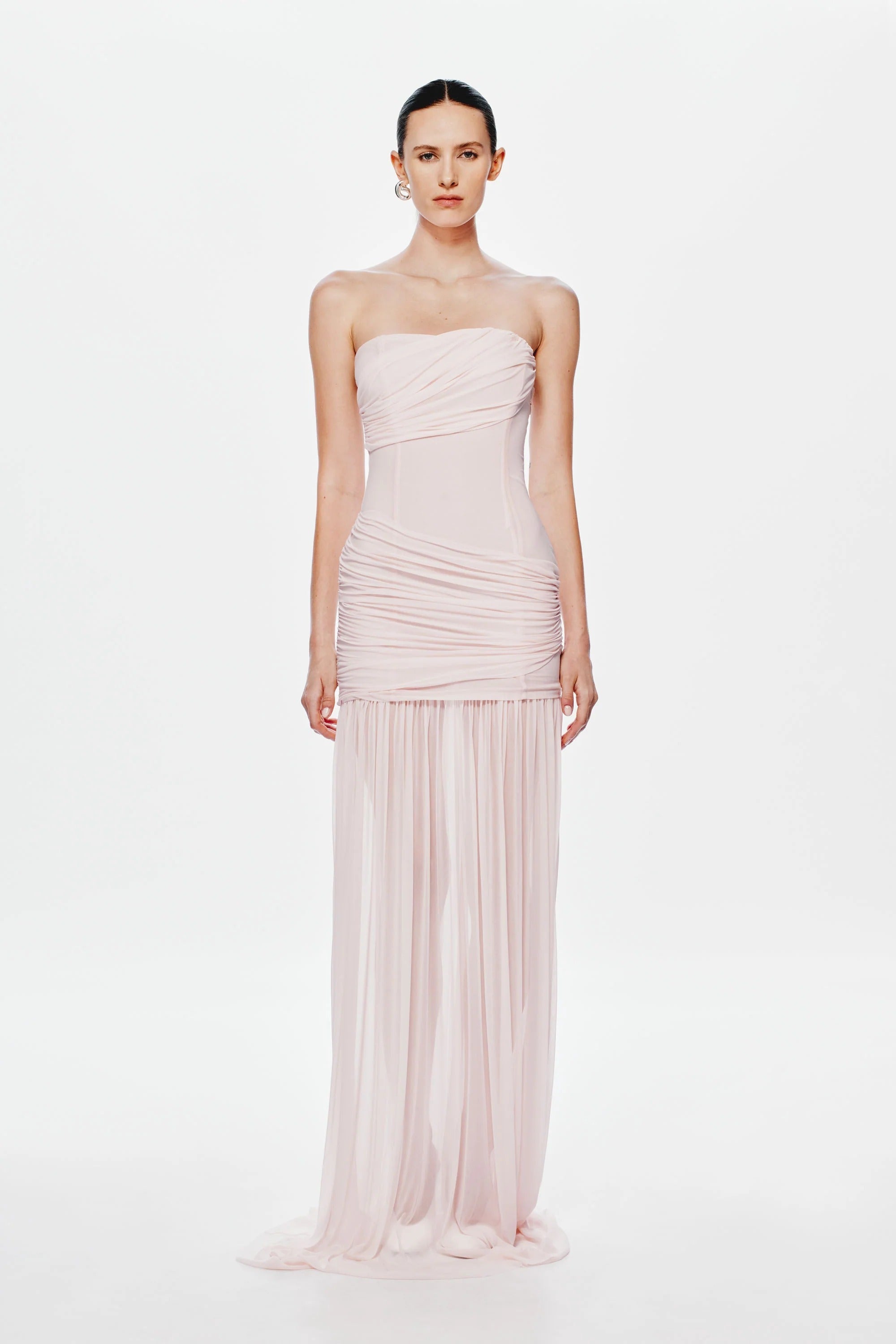 Misha Ember Wrapped Maxi Dress - Dusty Pink