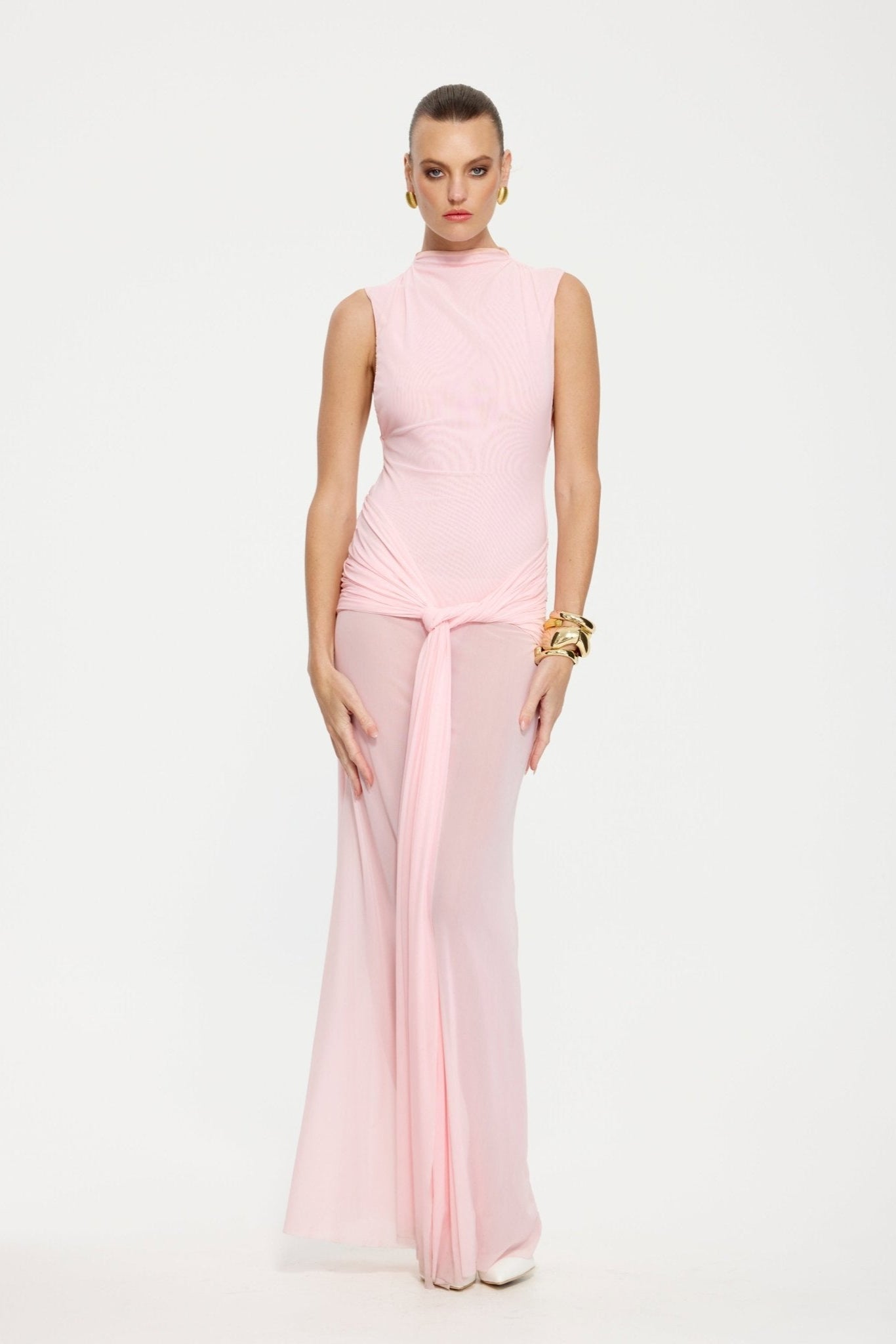 Roza Maxi Dress - Petal Pink